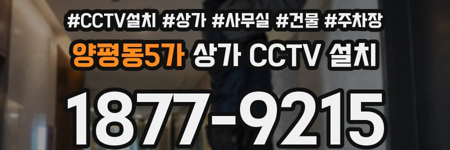 양평동5가 상가 CCTV 설치