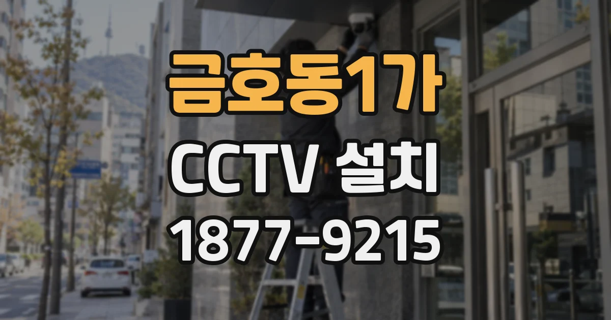 금호동1가 CCTV 설치