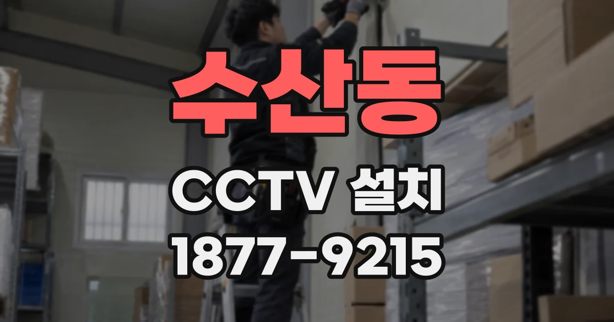 수산동 CCTV 설치