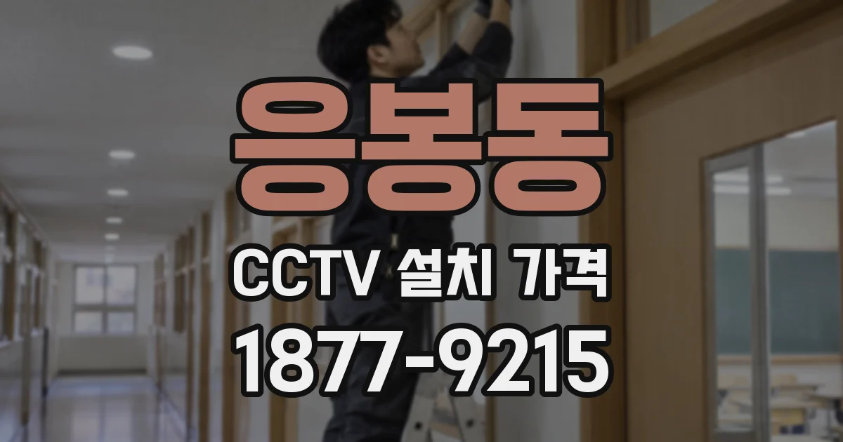 응봉동 CCTV 설치 가격