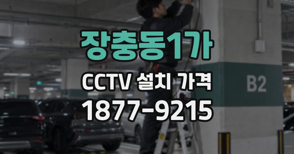 장충동1가 CCTV 설치 가격