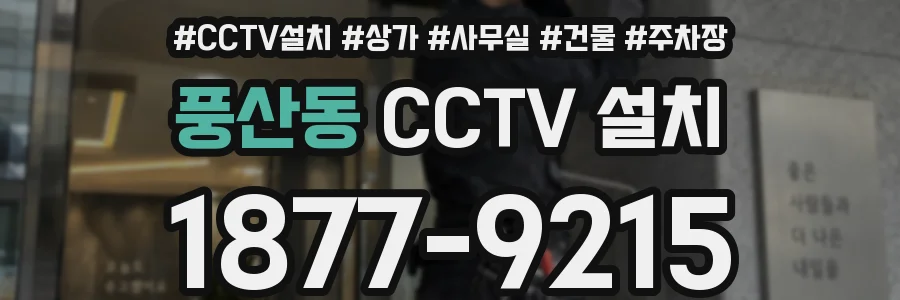 풍산동 CCTV 설치