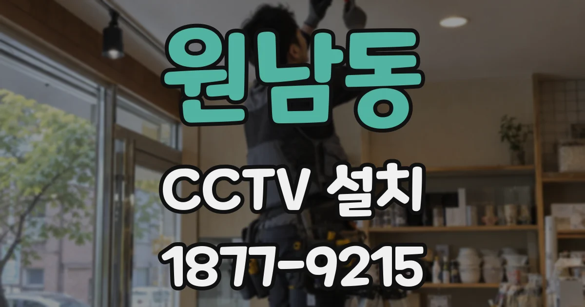 원남동 CCTV 설치