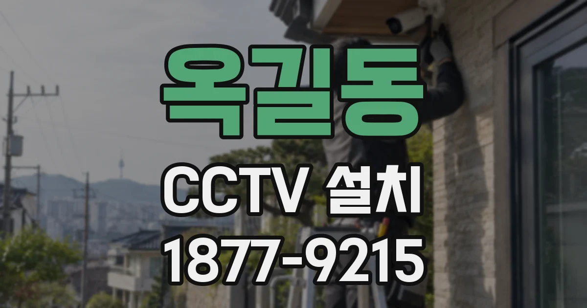 옥길동 CCTV 설치