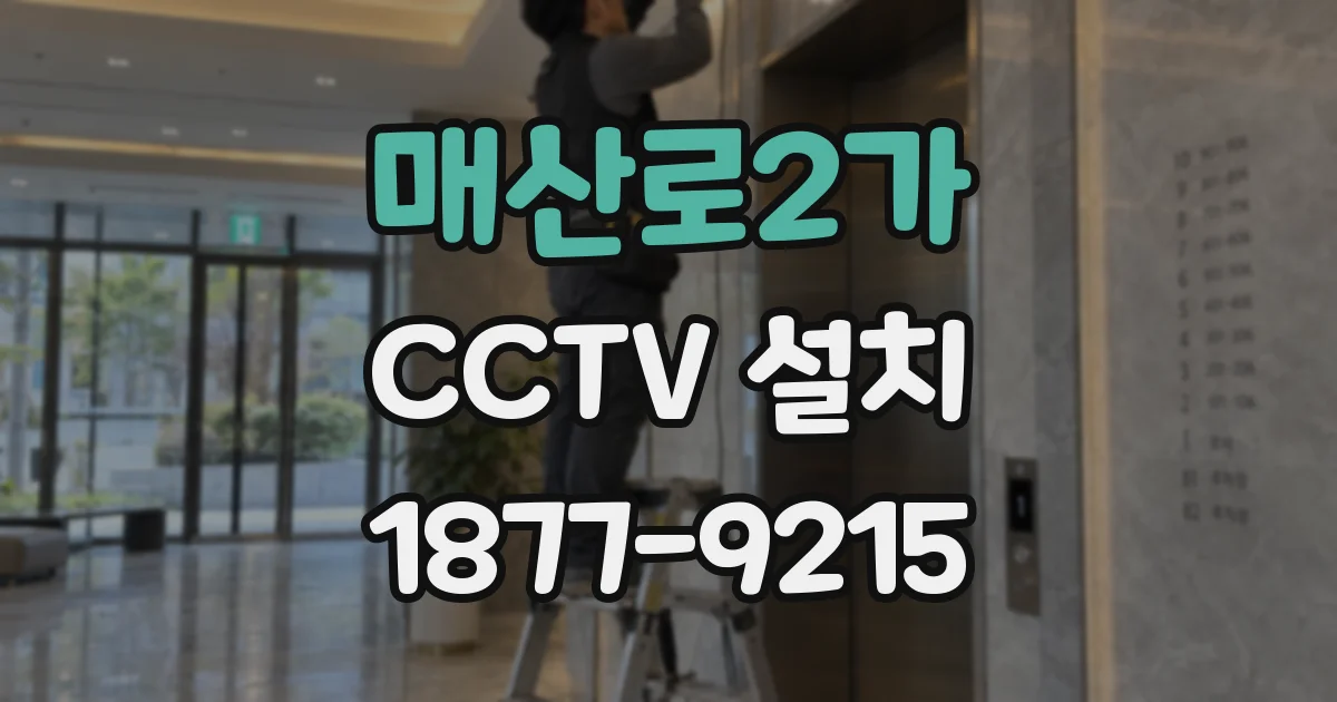 매산로2가 CCTV 설치