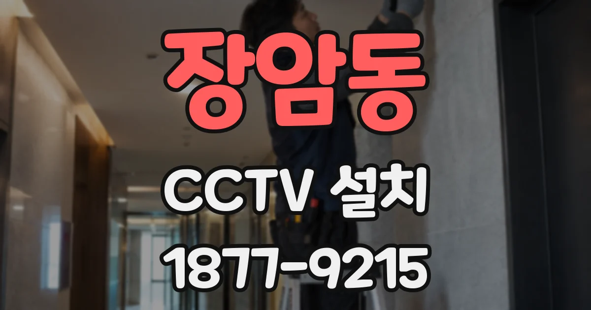 장암동 CCTV 설치