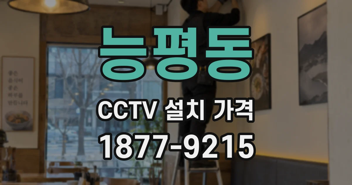 능평동 CCTV 설치 가격