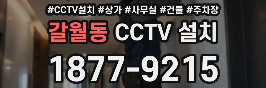 갈월동 CCTV 설치