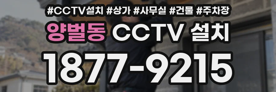 양벌동 CCTV 설치