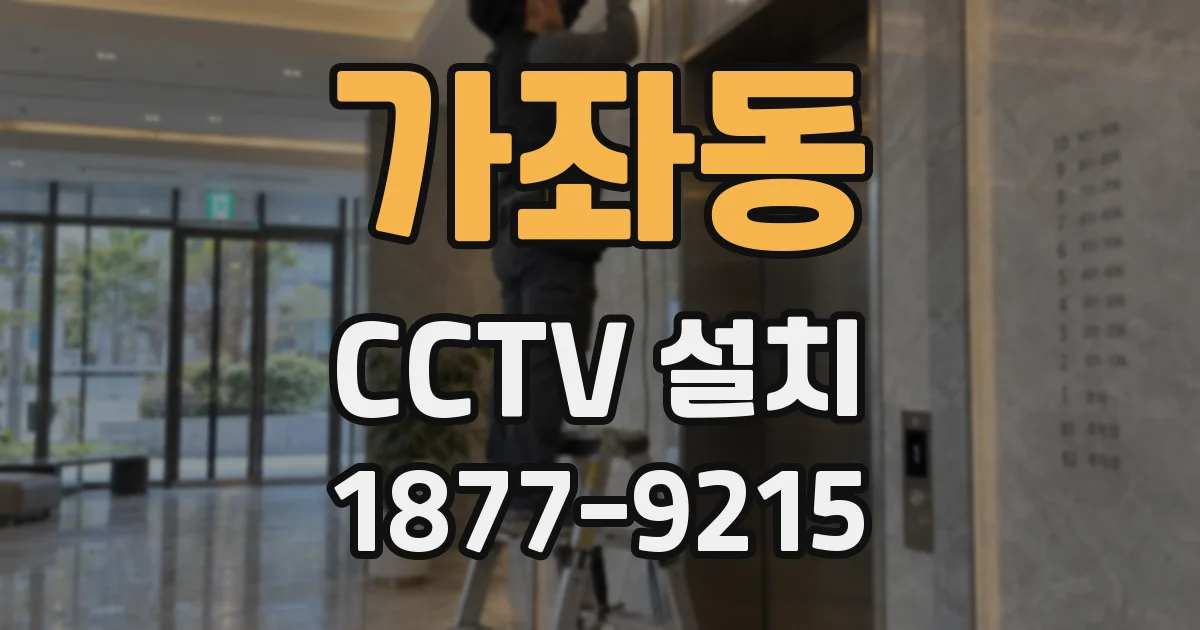 가좌동 CCTV 설치