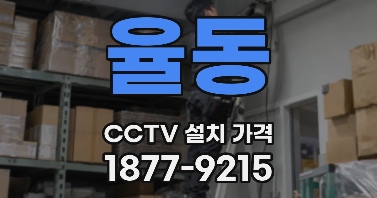 율동 CCTV 설치 가격