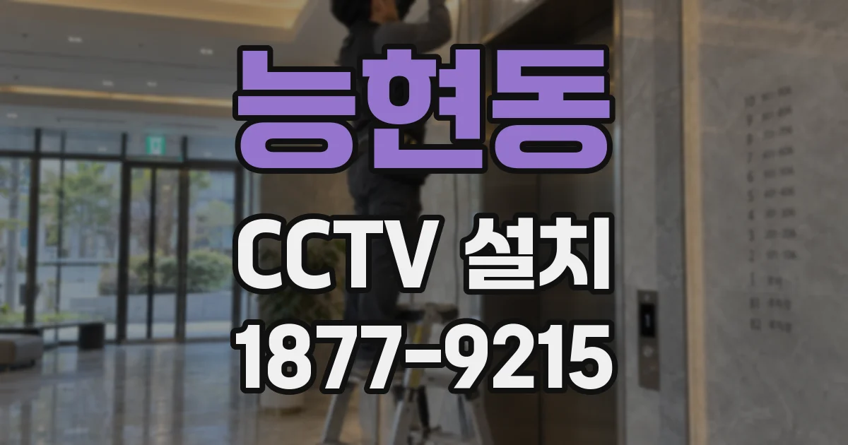 능현동 CCTV 설치