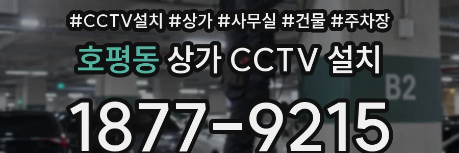 호평동 상가 CCTV 설치