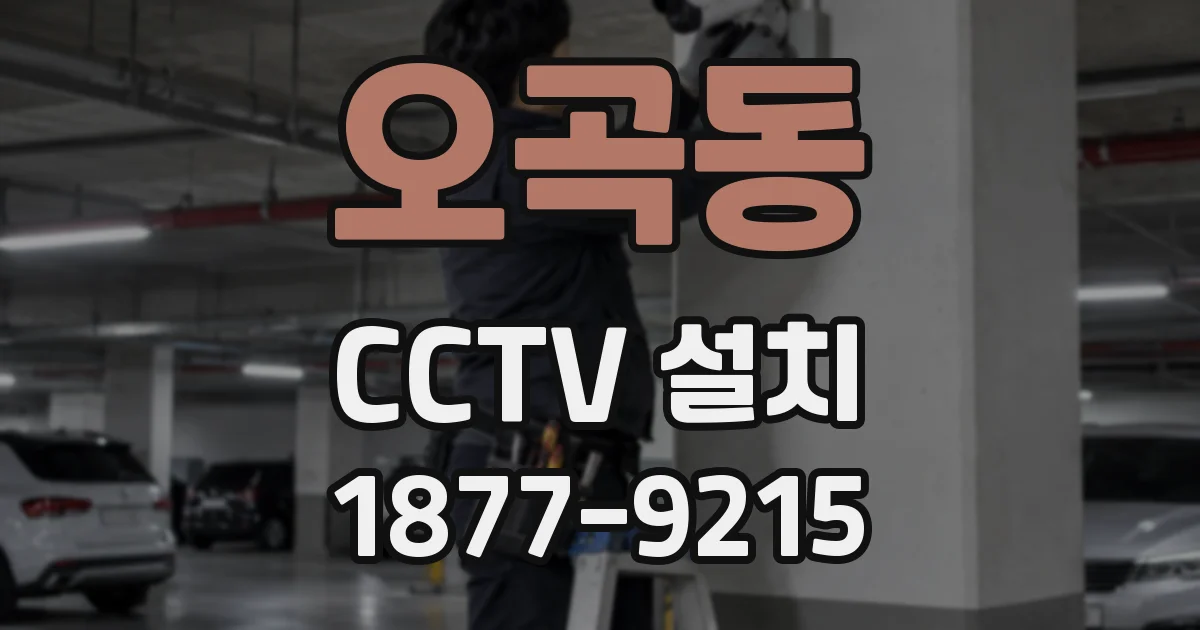 오곡동 CCTV 설치