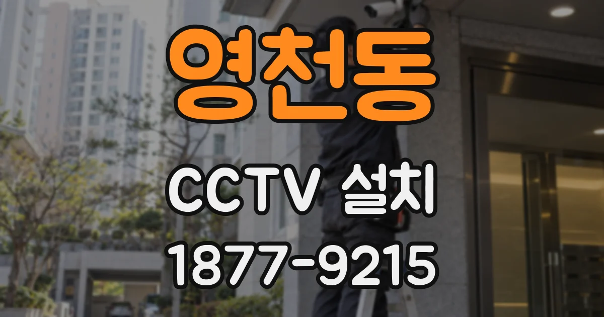 영천동 CCTV 설치