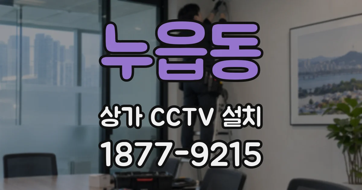 누읍동 상가 CCTV 설치