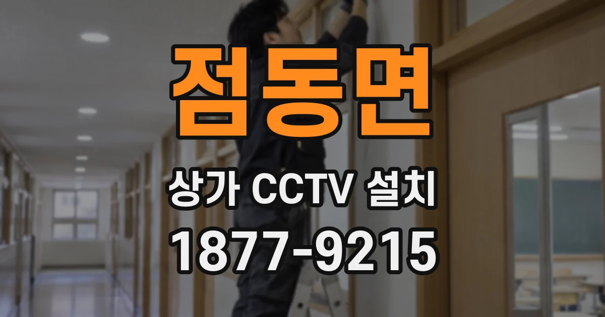 점동면 상가 CCTV 설치