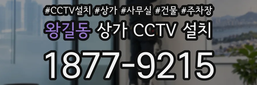 왕길동 상가 CCTV 설치