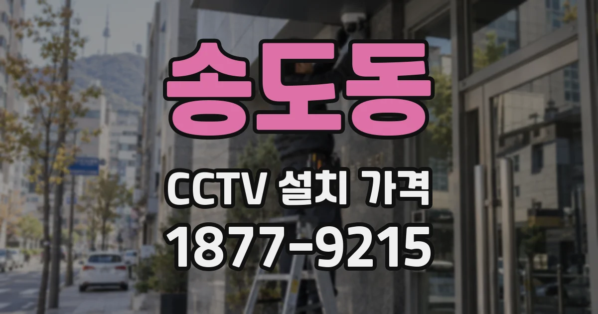 송도동 CCTV 설치 가격
