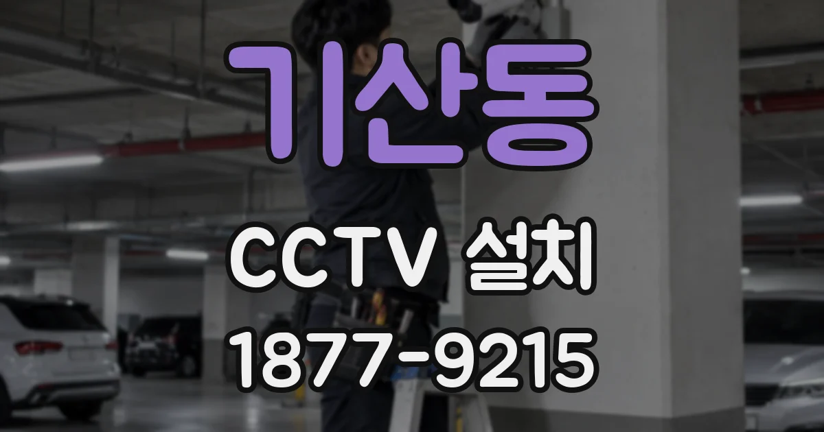 기산동 CCTV 설치