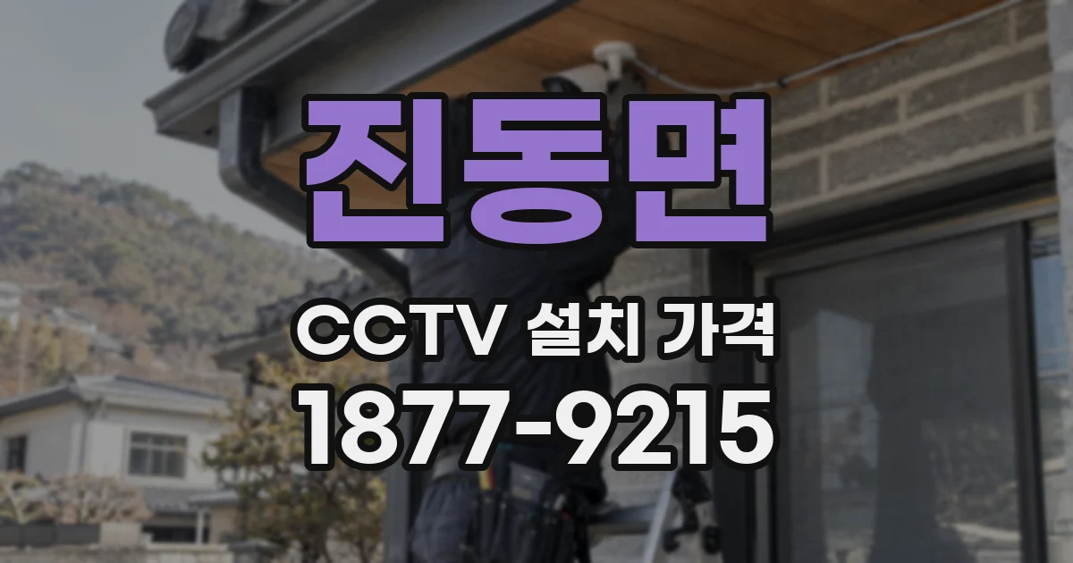 진동면 CCTV 설치 가격