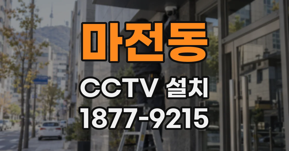 마전동 CCTV 설치