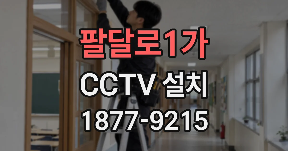 팔달로1가 CCTV 설치