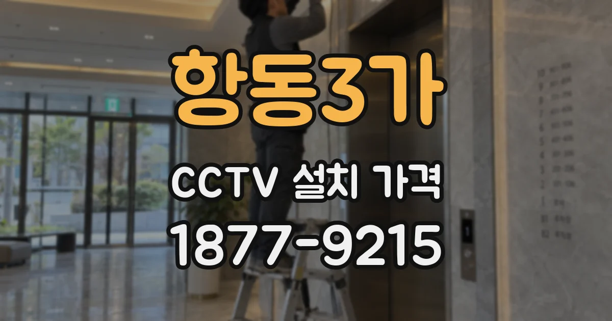 항동3가 CCTV 설치 가격