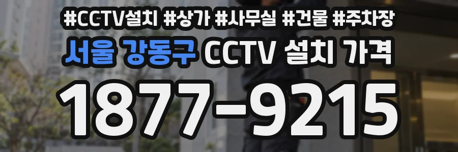 서울 강동구 CCTV 설치 가격