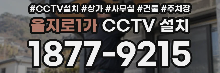 을지로1가 CCTV 설치