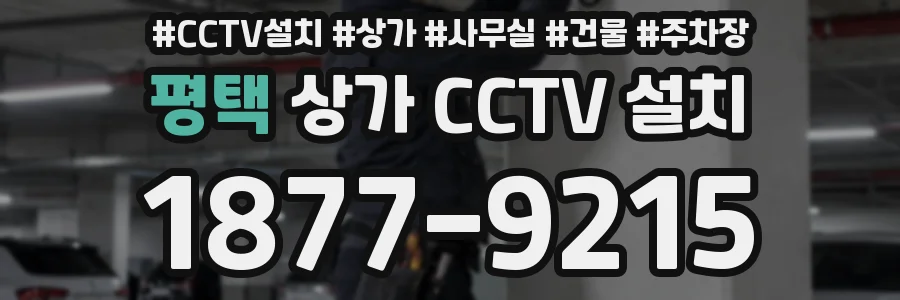 평택 상가 CCTV 설치