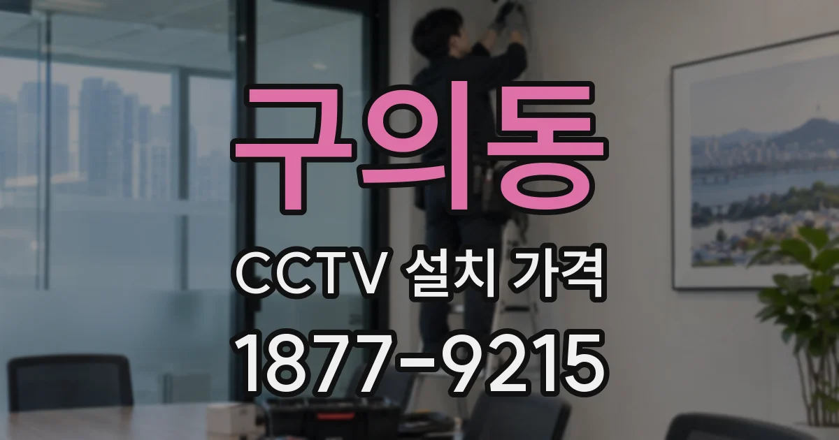 구의동 CCTV 설치 가격