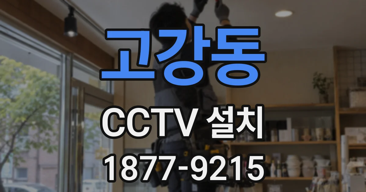 고강동 CCTV 설치