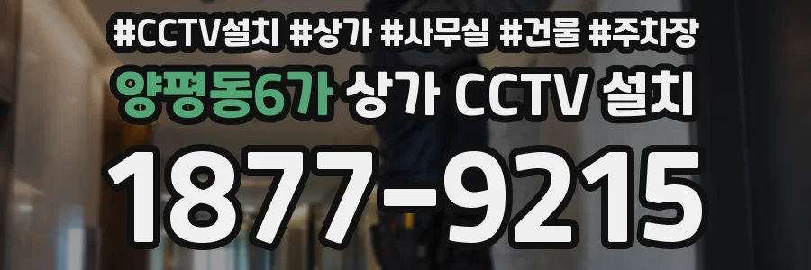 양평동6가 상가 CCTV 설치