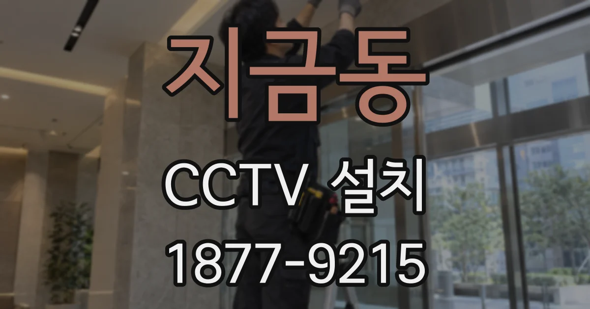 지금동 CCTV 설치
