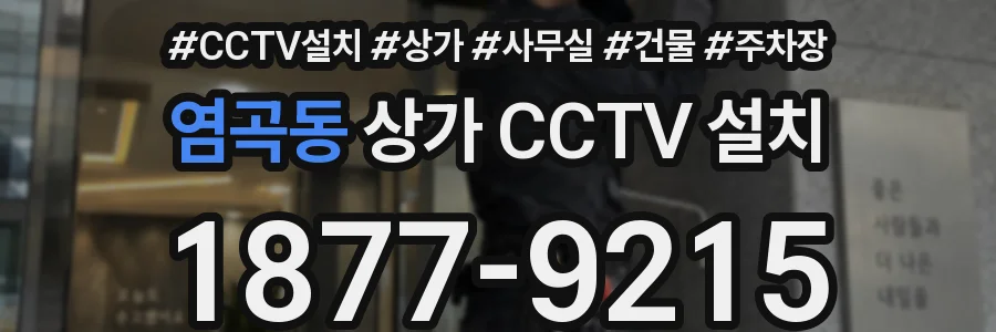 염곡동 상가 CCTV 설치