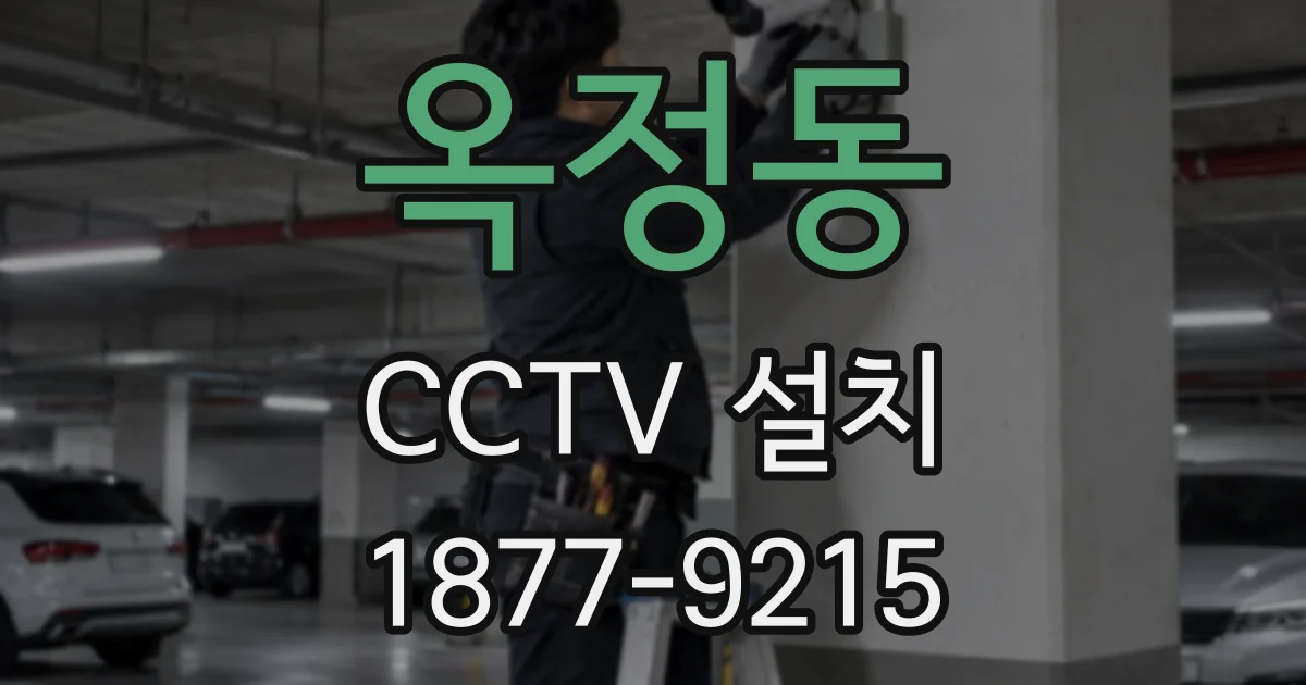 옥정동 CCTV 설치
