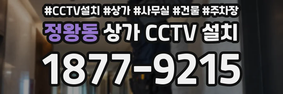 정왕동 상가 CCTV 설치