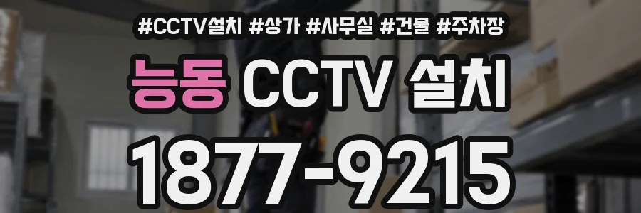 능동 CCTV 설치