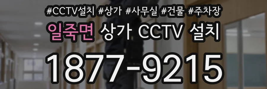 일죽면 상가 CCTV 설치