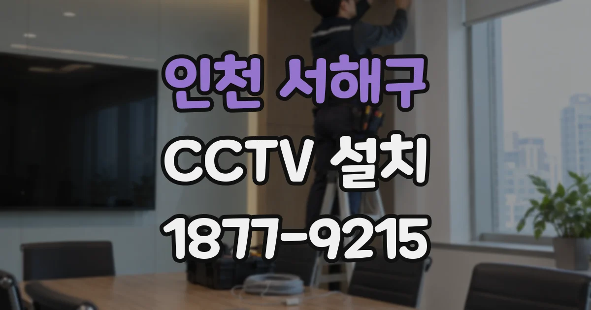 인천 서해구 CCTV 설치