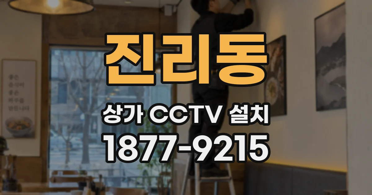 진리동 상가 CCTV 설치