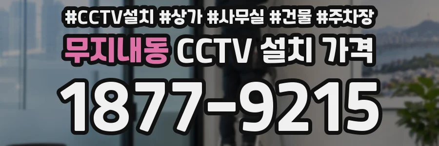 무지내동 CCTV 설치 가격