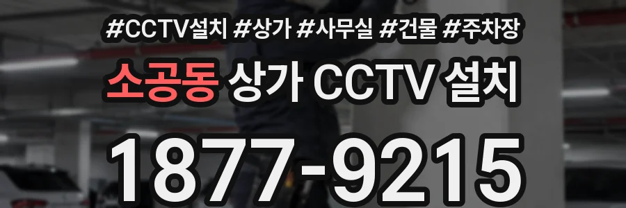 소공동 상가 CCTV 설치