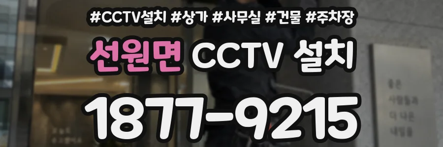 선원면 CCTV 설치