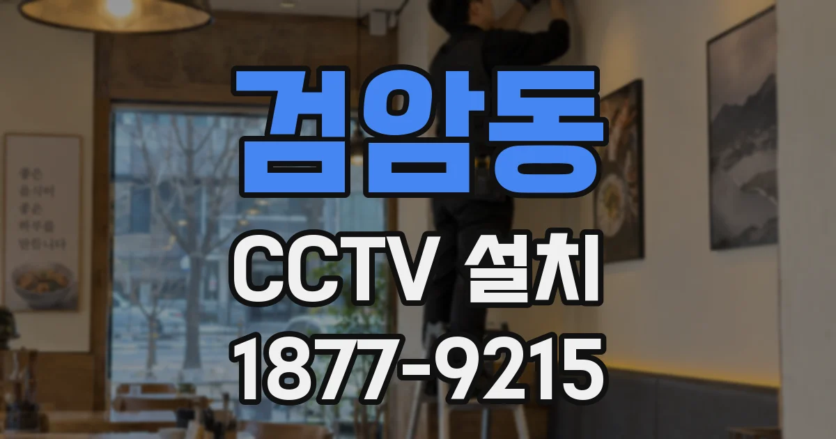 검암동 CCTV 설치