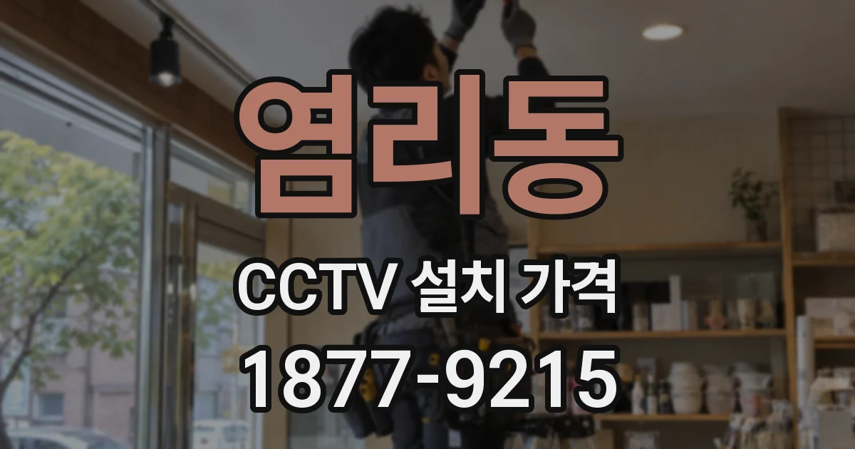 염리동 CCTV 설치 가격