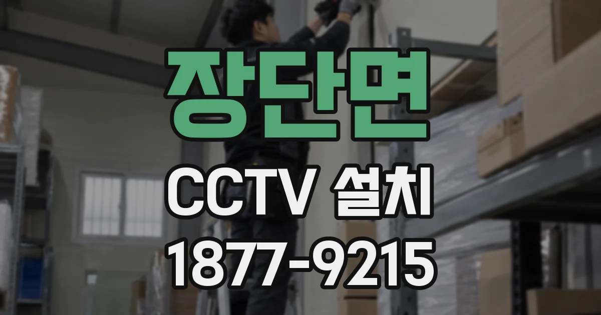 장단면 CCTV 설치