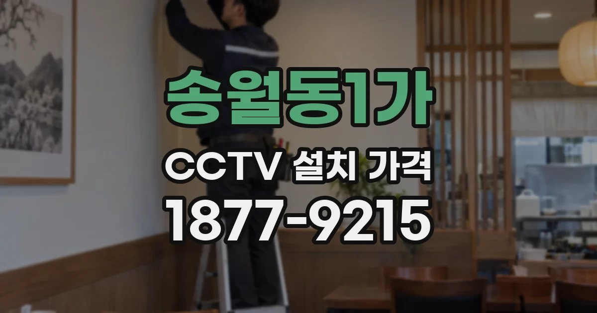 송월동1가 CCTV 설치 가격