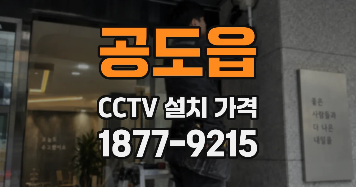 공도읍 CCTV 설치 가격